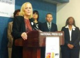Gretchen Burns Bergman at the National Press Club (Moms United)