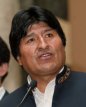Bolivian President Evo Morales