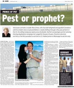 Part 1 of the Province newspaper feature